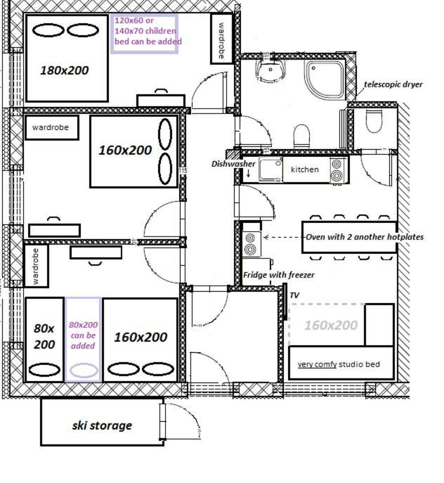 Apartmany Ski Lift Rokytnice nad Jizerou Ruang foto
